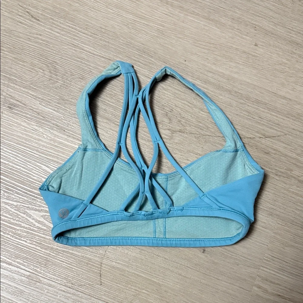 lululemon athletica Free to be Zen Strappy Teal Sports Bra
